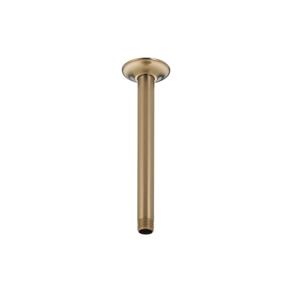 Delta Ceiling Mount Shower Arm and Flange - Champagne Bronze