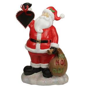 Northlight Santa Claus with Toy Sack and Blackboard Christmas Countdown