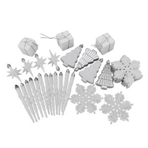 Northlight Shatterproof Christmas Ornament Set - 375 Pieces - White