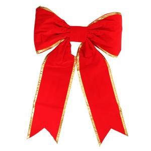 Northlight Commercial Christmas Bow - 30-in x 50-in - Red/Gold