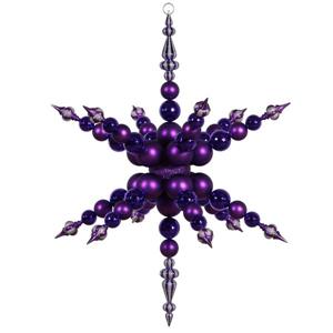 Vickerman Radical Snowflake Shatterproof Christmas Ornament - Purple