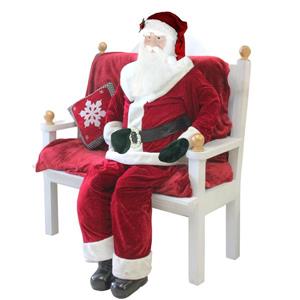 Northlight Life-Size Decorative Plush Standing Santa Claus - 6-ft
