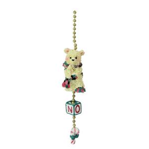 CC Christmas Decor Tartan Bear Christmas Fan Celing Lamp Pulls - Pack of 144