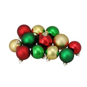 Northlight Glass Ball Christmas Ornaments - 72 Pieces - Multicoloured