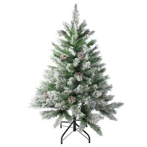 Northlight Flocked Angel Pine Artificial Christmas Tree - 4-ft - Green