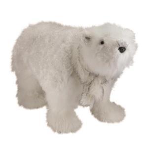 Northlight Sparkling White Polar Bear with Scarf Christmas Figure Decor