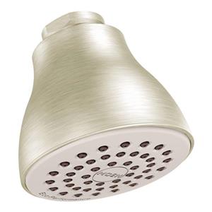 Moen Eco-Performance 2-1/2-in Diameter Showerhead - One Function- Brushed Nickel