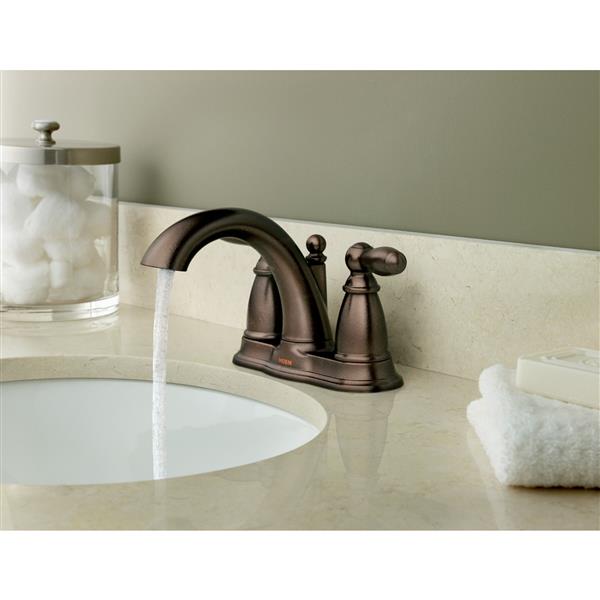 Moen Brantford Bathroom Faucet Two Handle Oil Rubbed Bronze Rona