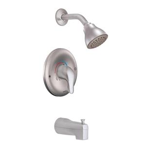 Robinet de baignoire et douche Moen Posi-Temp, chrome (valve vendue séparément)