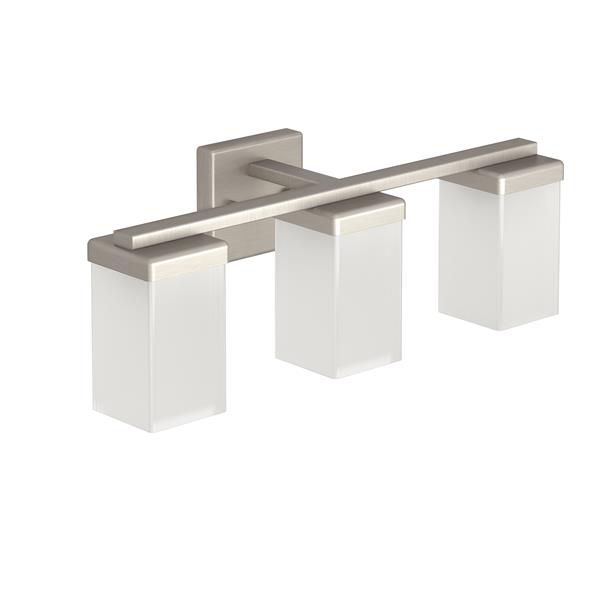 Moen 90 Degree Bathroom Light 3 Lights Brushed Nickel Yb8863bn Rona Moen 90 Degree Bathroom Light 3, Moen Bathroom Lighting Brushed Nickel