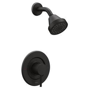 Pomme de douche Moen Align Posi-Temp, noir mat (valve vendue séparément)