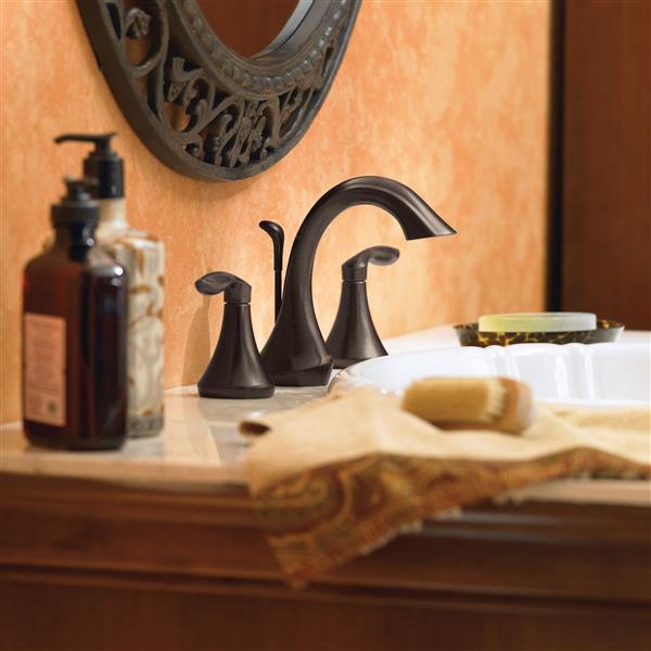 MOEN EVA Bathroom Faucet - Two-Handle - Oil Rubbed Bronze (Valve Sold Separately)