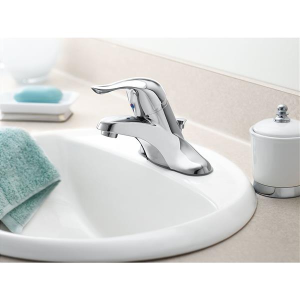 Moen Château Bathroom Faucet With Drain OneHandle Chrome L4621 RONA