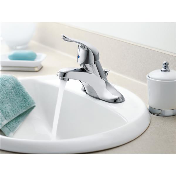 MOEN Château Bathroom Faucet With Drain - One-Handle - Chrome