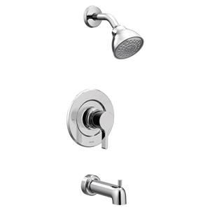 Robinet de baignoire et douche Moen Vichy Posi-Temp , chrome (valve vendue séparément)