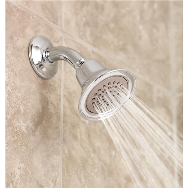 MOEN Eco-Performance 3-1/2-in Diameter Showerhead - One Function - Chrome