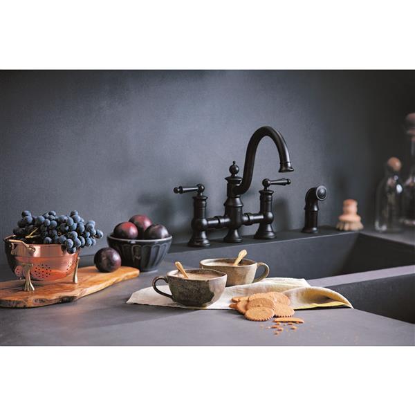 MOEN Waterhill Kitchen Faucet - Two-Handle  - Wrought Iron