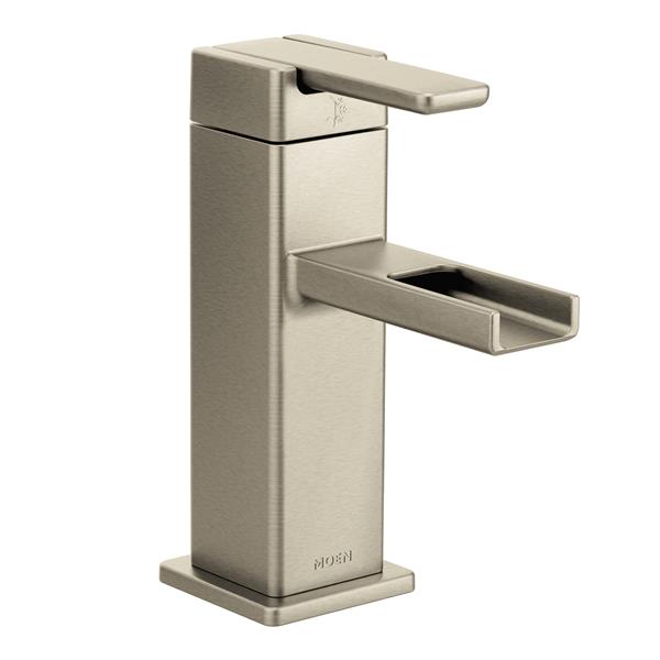 MOEN 90 Degree Modern Bathroom Faucet 1 Handle Brushed Nickel   330698077 MainImage 001 L 