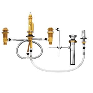Raccord IPS pour valve de bidet Moen, 1/2 po, installation centrée