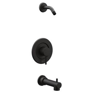 Garniture de robinetterie pour baignoire et douche Align de Moen, without Shower Head, noir mat