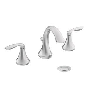 MOEN Eva High Arc Bathroom Faucet -  2-Handle - Chrome (Valve Sold Separately)