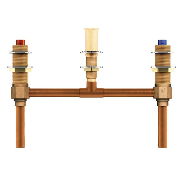 MOEN Valve System for Roman Bathtub - 2-Handle - 10-in Center - 0.5-in CC Connection