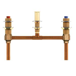 MOEN Valve System for Roman Bathtub - 2-Handle - 10-in Center - 0.5-in CC Connection