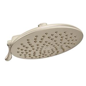 Pomme de douche à effet de pluie Velocity de Moen, 2 fonctions, 8 po, nickel