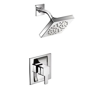 Garniture de robinetterie pour douche 90 Degree de Moen, 1 poignée, chrome (valve vendue séparément)