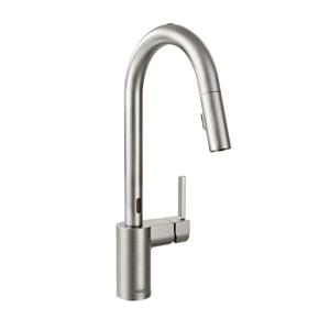 Robinet de cuisine à bec rétractable Align de Moen, 1 poignée, acier inoxydable
