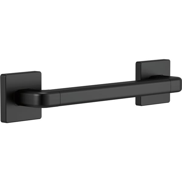 Delta Angular Modern Grab Bar - 12-in - Matte Black