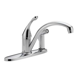 Robinet de cuisine à bec rétractable avec vaporisateur Collins de Delta, chrome