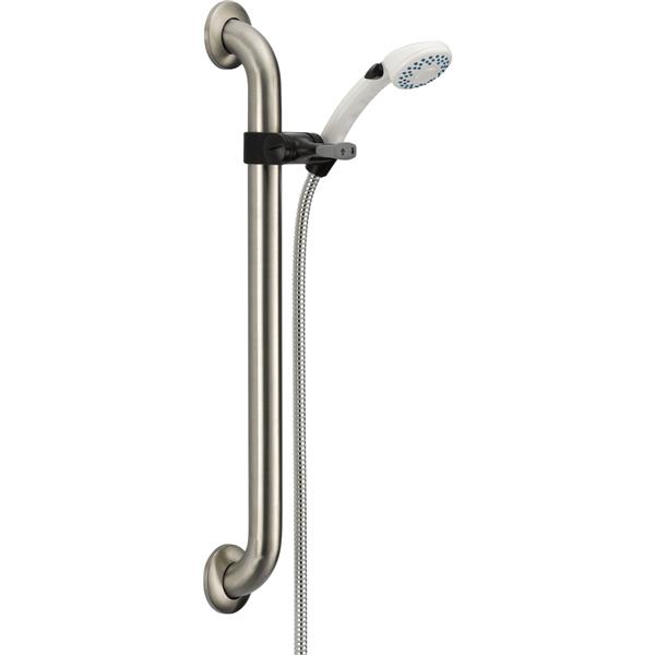 Delta Adjustable Grab Bar Hand Shower - Stainless Steel