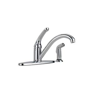 Delta Single Handle Kitchen Faucet with Spray - Chrome