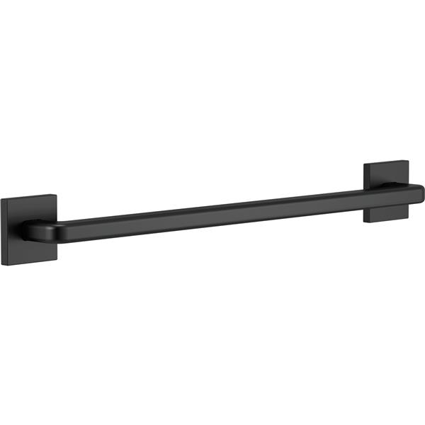 Delta Angular Modern Grab Bar - 24-in - Matte Black