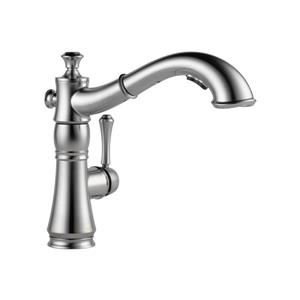 Robinet de cuisine à bec rétractable Cassidy de Delta, inox arctique