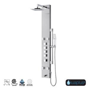 akuaplus Nora Stainless Steel Shower Panel with 4 Jets