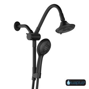 akuaplus® Hand Shower Combo with Adjustable Arm - Black Matte