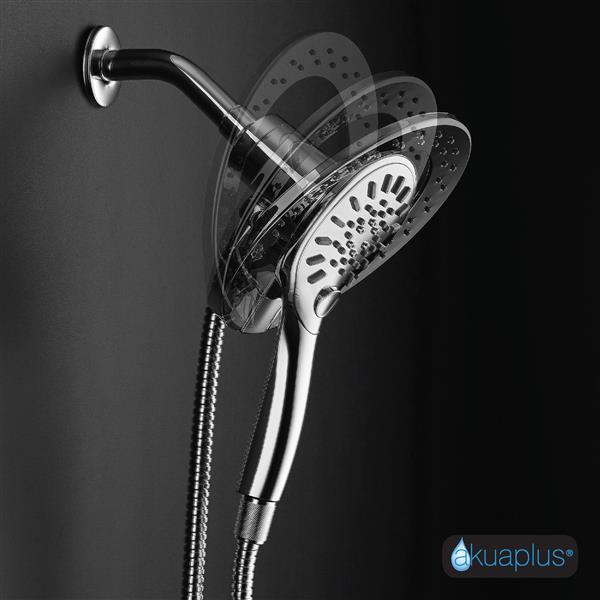 akuaplus® Magnetic 6-Setting Hand Shower - Chrome