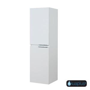 Akuaplus Mia Wall-Mounted 2-Door Linen Cabinet - 55-in x 15.75-in - White