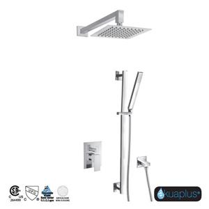 akuaplus® Irene Shower Faucet with Hand Shower and Sliding Rail - Chrome