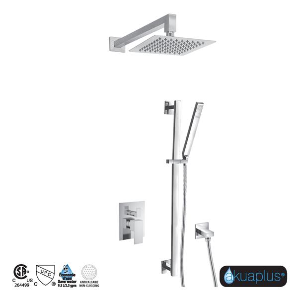 Ensemble de robinet de douche Irene de akuaplus®, chrome