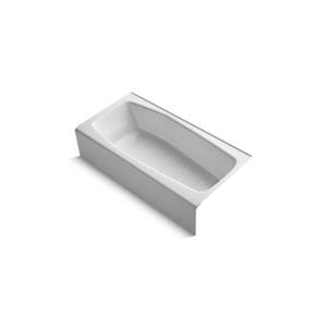 Baignoire en alcôve Villager de KOHLER, drain à droite, 60 po x 30 po, blanc