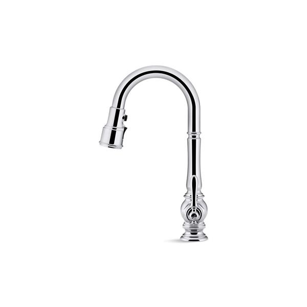 KOHLER Artifacts High-Arc Kitchen Sink Faucet - Polished Chrome