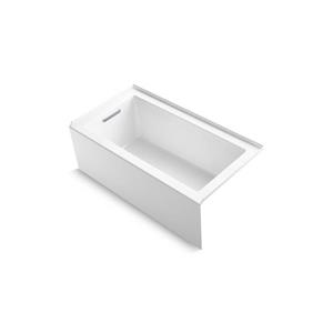 KOHLER Underscore 60-in x 32-in White Left-Hand Drain Alcove Bath