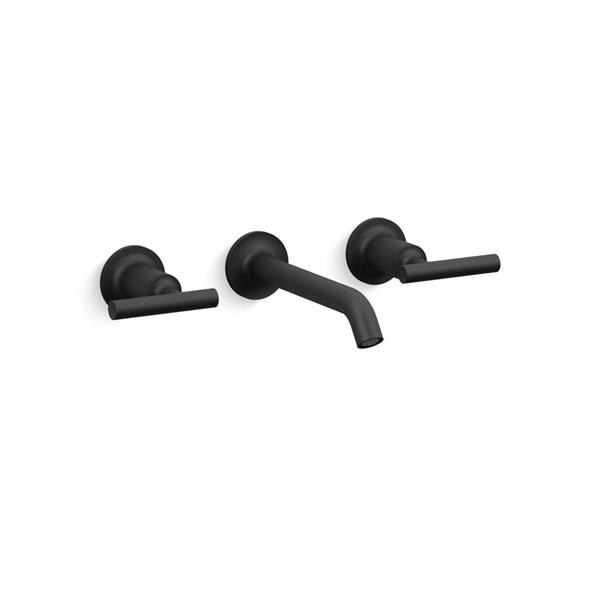 KOHLER Purist® Bathroom Sink Faucet - 2-Handle - Matte Black