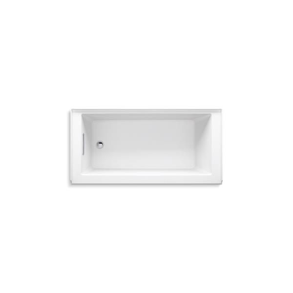 KOHLER Underscore Alcove Bath - Right-Hand Drain - 60-in x 32-in - White