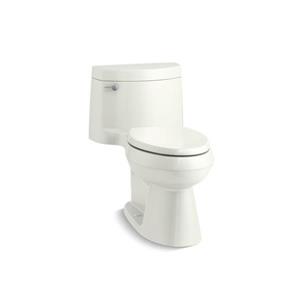 Toilette allongée Cimarron de KOHLER, siphon dissimulé, blanche