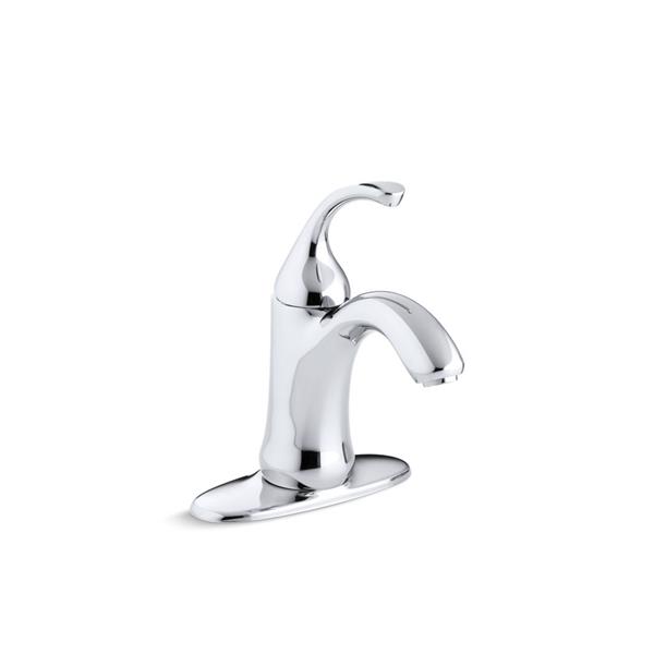 KOHLER Forté Bathroom Sink Faucet - 1-Handle - Polished Chrome 10215-4 ...