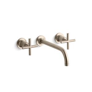 Robinet de salle de bains à 2 poignées Purist de KOHLER, bronze brossé